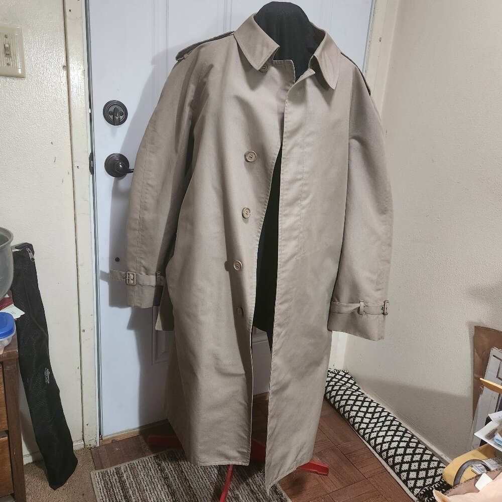 Men's London Fog Trench Coat 50 Long